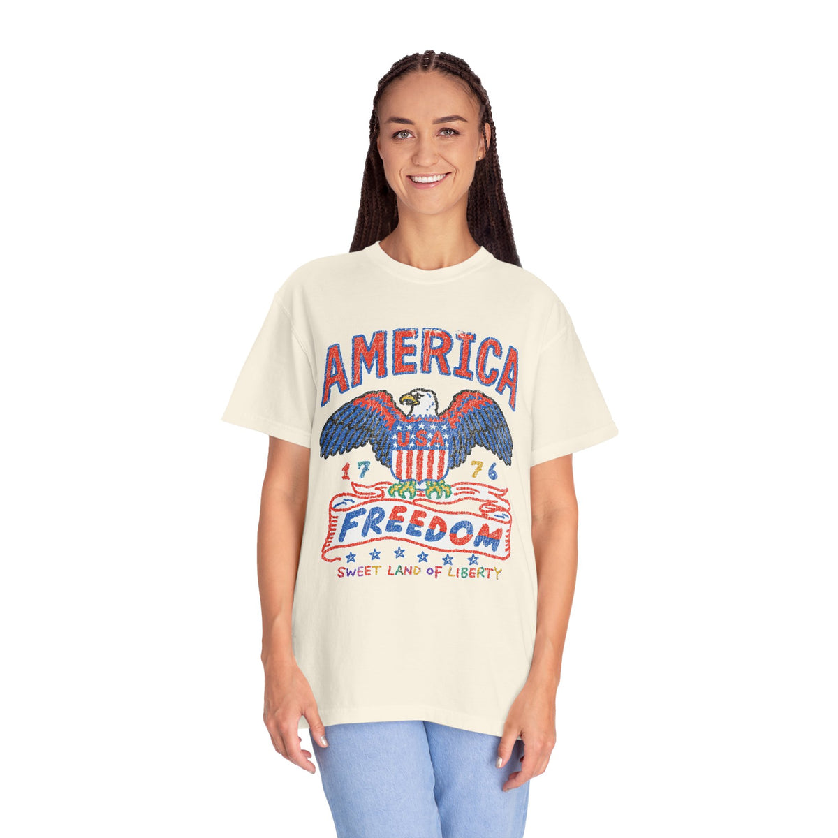 American Eagle Shirt, Patriotic USA Graphic Tee, Vintage Americana T Shirt, Fourth of July Outfit, American Pride Gift for Men and Women