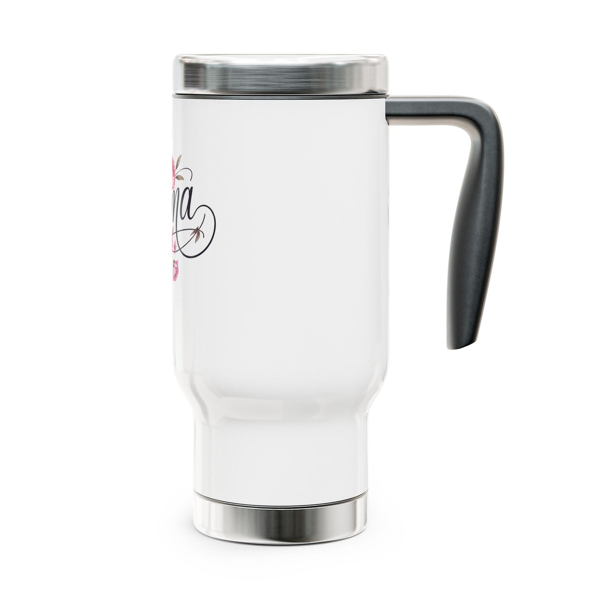 Mama Floral Stainless Steel Travel Mug, Mothers Day Gift for Mom, Flower Coffee Cup, Mom Travel Mug, Birthday Gift for Mama