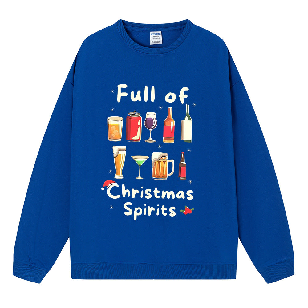 Full of Christmas Spirit Sweatshirt, Christmas Graphic Crewneck Pullover