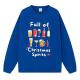 Full of Christmas Spirit Sweatshirt, Christmas Graphic Crewneck Pullover