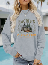 Printed pullover sweatshirt sweatshirt