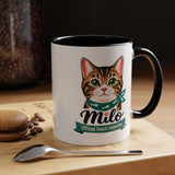 Personalized Cat Lover Mug, Custom Cat Name Coffee Cup, Official Snack Inspector Cat Mug, Funny Pet Parent Gift for Cat Owners