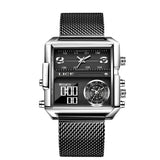 Lige New Electronic Quartz Dual Display Watch Men's Waterproof Watch Multi-Function Electronic Watch Quartz Watch