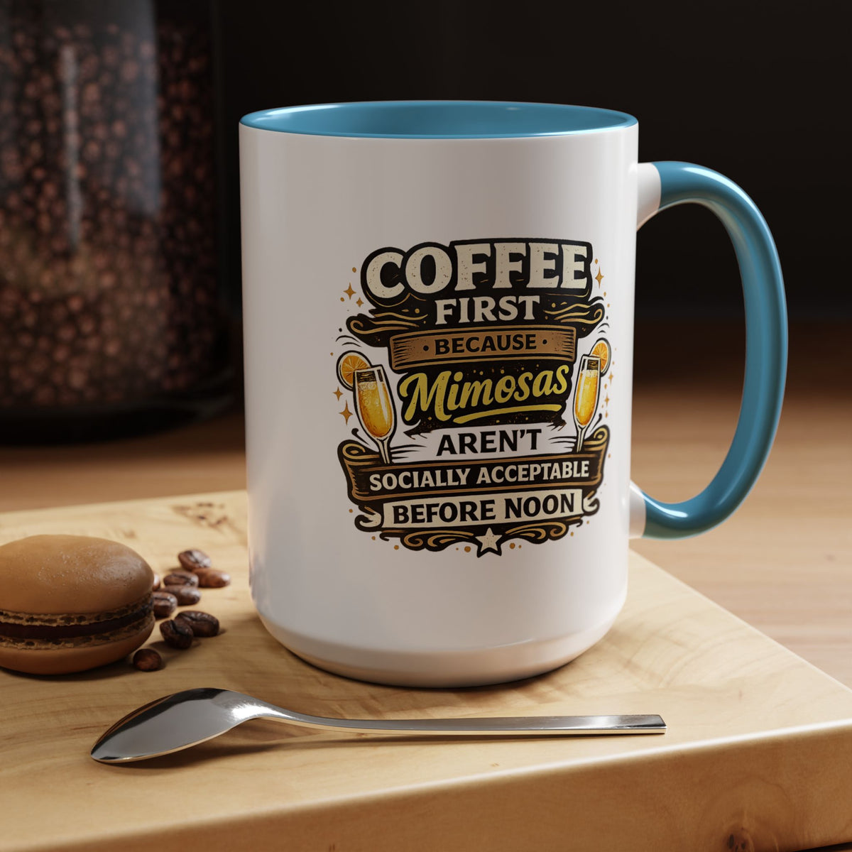 Coffee First Mimosa Later Mug, Funny Brunch Coffee Mug, Mimosa Lover Gift, Weekend Coffee Cup, Funny Drinking Humor Mug