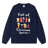 Full of Christmas Spirit Sweatshirt, Christmas Graphic Crewneck Pullover