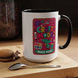 Craft Lover Coffee Mug, Craft Mode Maker Magic Mug, Gift for Crafters and DIY Enthusiasts, Creative Hobby Coffee Cup for Makers