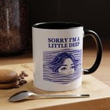 Funny Introvert Mug, Social Anxiety Coffee Mug, Deep Thinker Gift, Sarcastic Humor Cup, Emotional Ocean Mug, Mental Health Gift