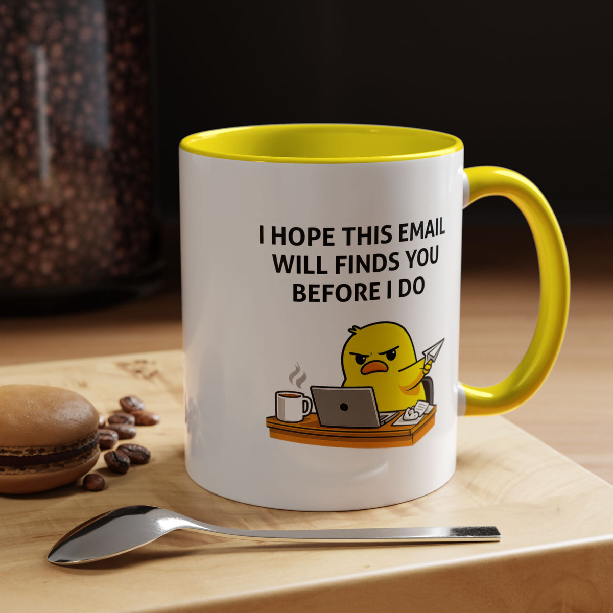 Funny Office Email Mug, I Hope This Email Finds You Before I Do Coffee Mug, Coworker Gift, Office Humor Cup