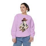 Western Ghost Halloween Sweatshirt, Cowboy Hat Spooky Pullover, Cute Vintage Fall Gift for Cowgirl, Country October Outfit for Women