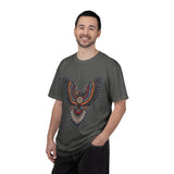 Ornamental Eagle Shirt, Retro Tattoo Style Bird Graphic, Gift for Wildlife Art Lovers, Boho Festival Outfits and Everyday Casual Wear