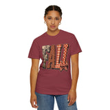 Patchwork Fall Shirt, Floral Leopard Plaid Autumn Graphic Tee, Coquette Bow Seasonal Gift for Women, Cozy Thanksgiving Outfit for Her
