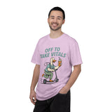 Funny Off To Take Vitals Comfort Colors Shirt, Duck Healthcare Worker Tee, Medical Humor Graphic T Shirt, Clinic Staff Gift