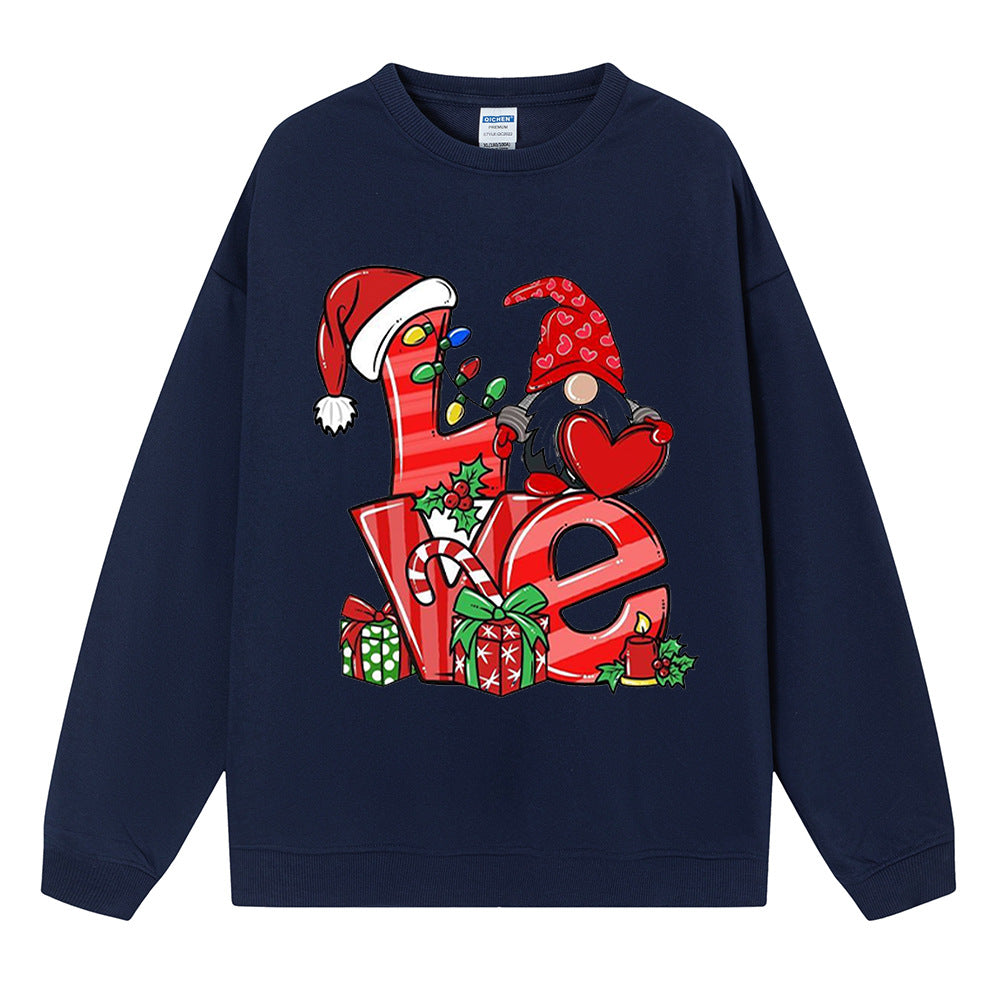 Love Christmas Gift Medium length Women's Christmas Hoodie