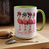 Funny Flamingo Coffee Mug, Sun's Out Flocks Out Mug, Pink Flamingo Summer Cup, Beach Lover Gift, Tropical Vacation Coffee Mug