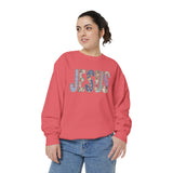 Jesus Floral Sweatshirt, Christian Flower Crewneck, Faith Based Jesus Sweatshirt, Religious Gift for Women, Christian Apparel