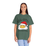 Egg-Cited for Christmas Shirt, Funny Fried Egg T-Shirt, Cute Food Pun Holiday Tee, Christmas Breakfast Gift for Brunch Lover or Cook