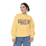 Halloween Season Sweatshirt, Leopard Plaid Pumpkin Letter Pullover, Cute Fall Gift for Women, Spooky October Outfit for Teachers and Moms