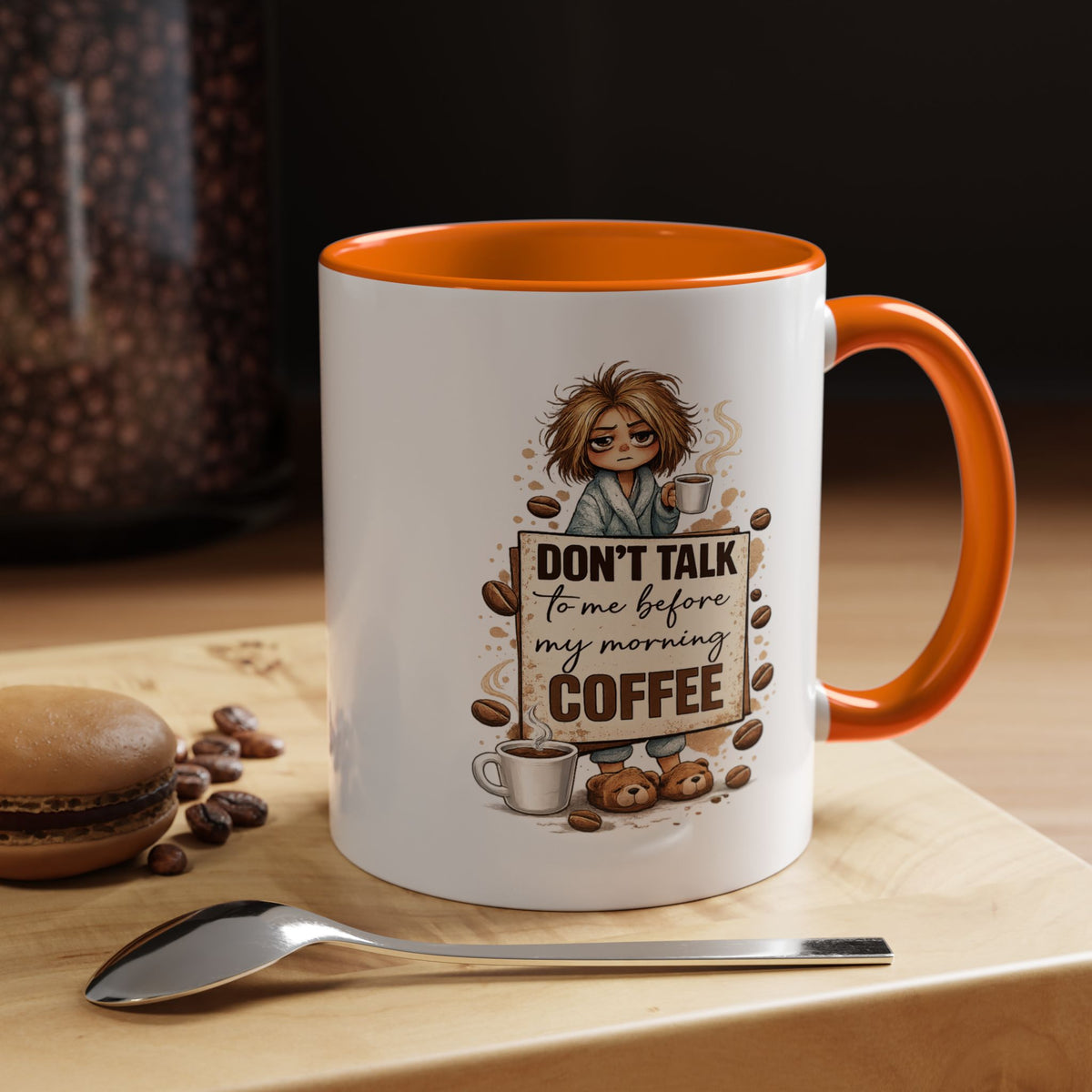 Funny Morning Coffee Mug, Don't Talk To Me Before My Morning Coffee Mug, Coffee Lover Gift for Women, Caffeine Humor Cup