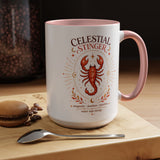 Scorpio Zodiac Coffee Mug, Celestial Stinger Astrology Mug, Water Sign Gift for Scorpio Woman, Horoscope Coffee Cup, Zodiac Lover Gift