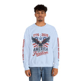 America 250 Sweatshirt 1776 2026, 250th Anniversary USA Pullover, Patriotic Eagle Top, American History Gift, July 4th Outfit