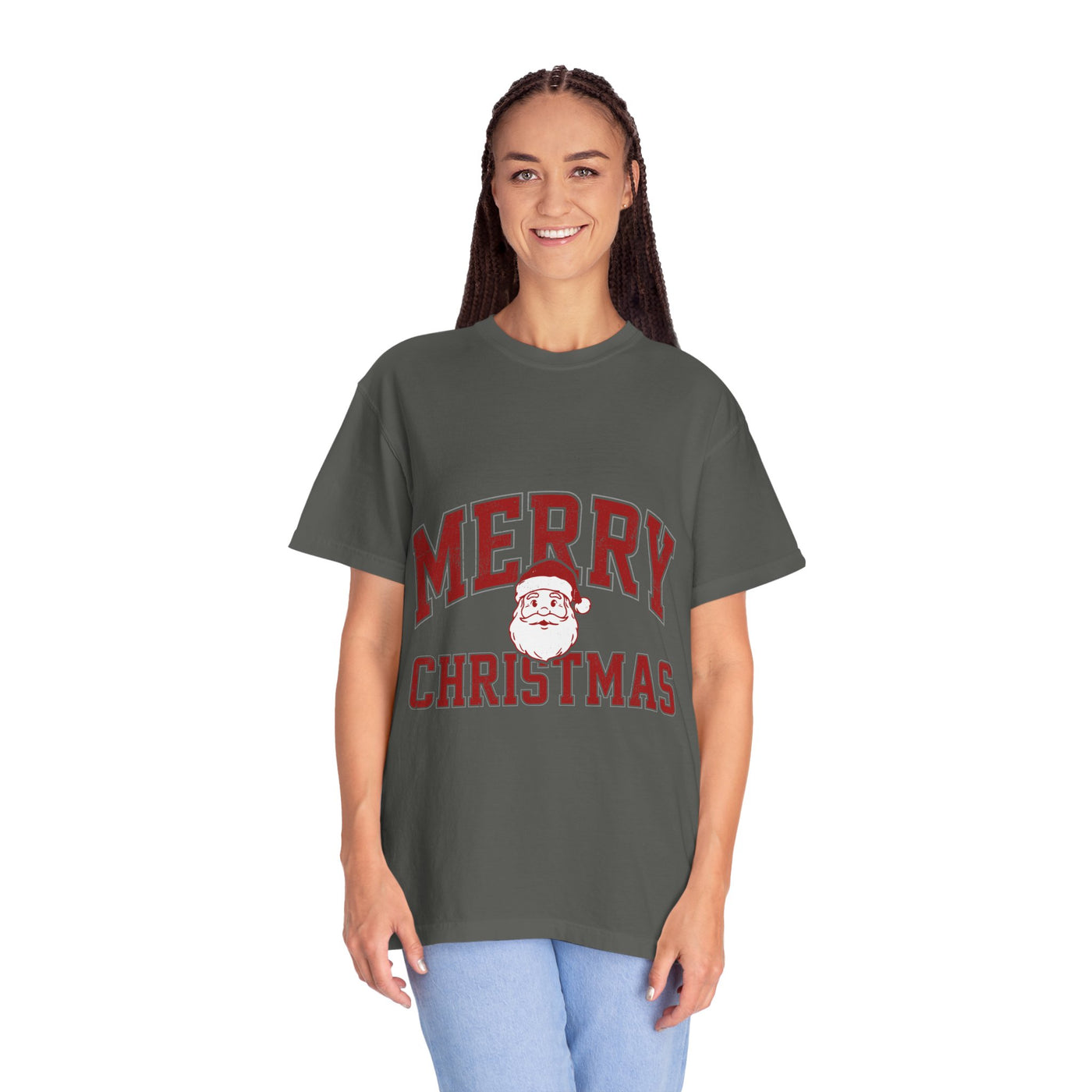 Merry Christmas Santa Shirt, Vintage Holiday T-Shirt, Festive Christmas Party Tee, Retro Santa Claus Gift for Family Photos, Men or Women