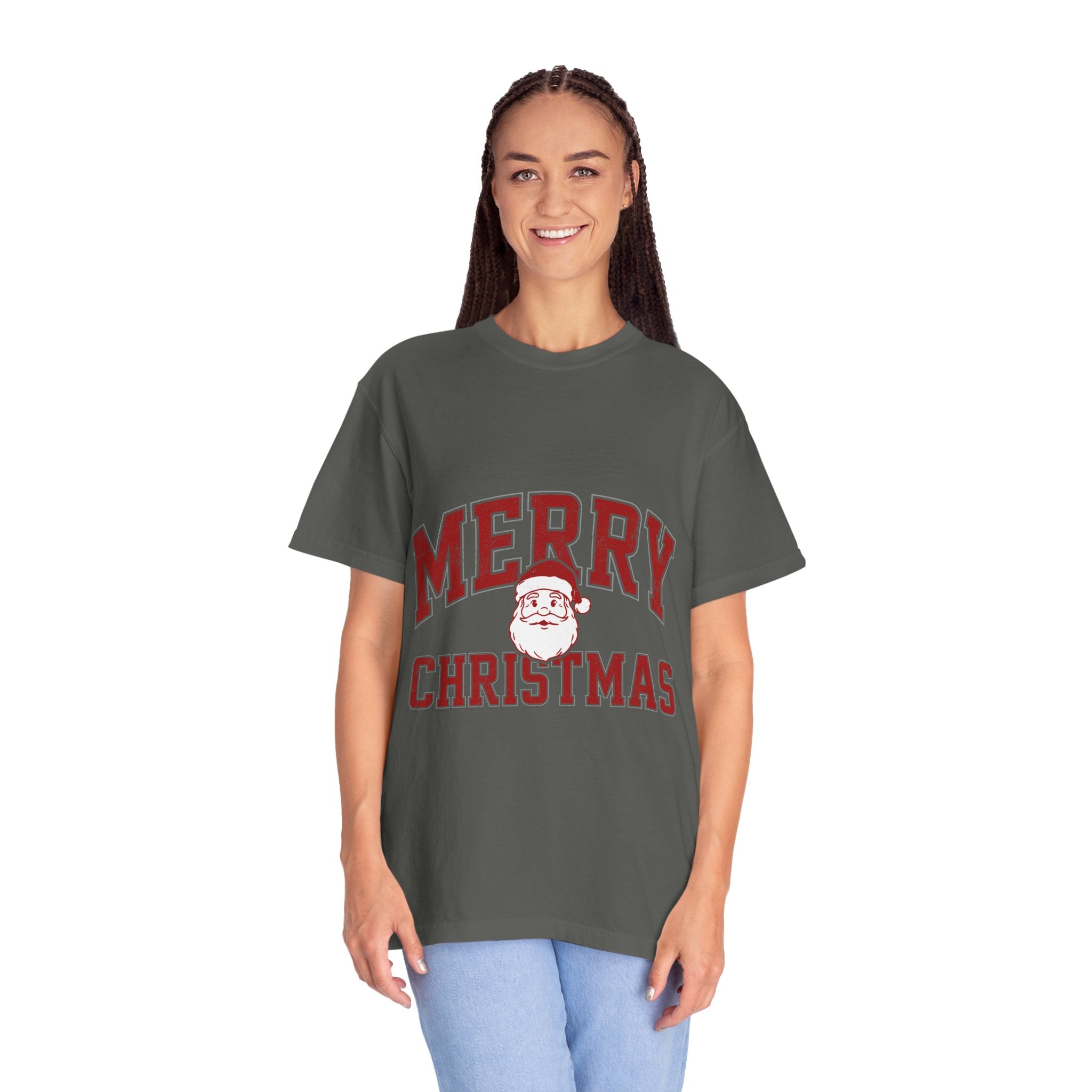 Merry Christmas Santa Shirt, Vintage Holiday T-Shirt, Festive Christmas Party Tee, Retro Santa Claus Gift for Family Photos, Men or Women