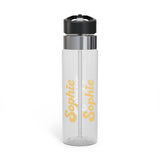 Personalized Transparent Water Bottle for Women, Custom Name Drinkware, Inspirational Gift for Her, Everyday Hydration, School or Work