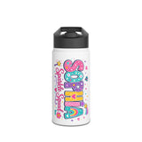 Personalized Kids Water Bottle, Custom Name School Bottle, Sparkle Squad Water Bottle, Back to School Gift for Girls, Sports Bottle