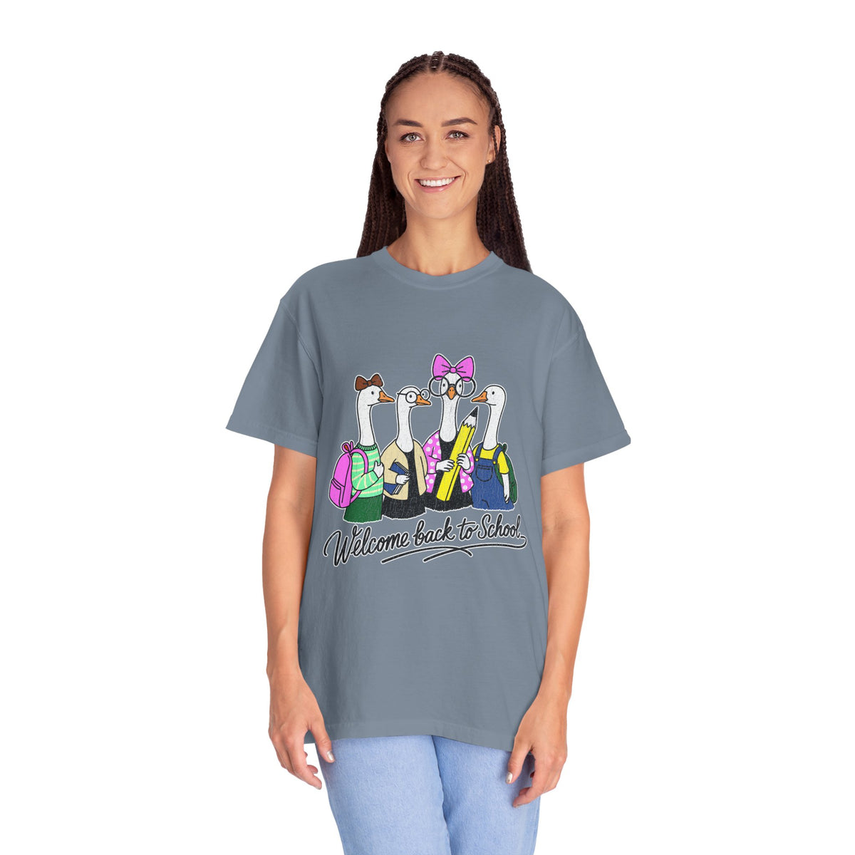 Welcome Back to School Goose T-Shirt, Funny Teacher Graphic Tee, Cute Student Shirt, First Day Classroom Outfit, Educator Gift Idea