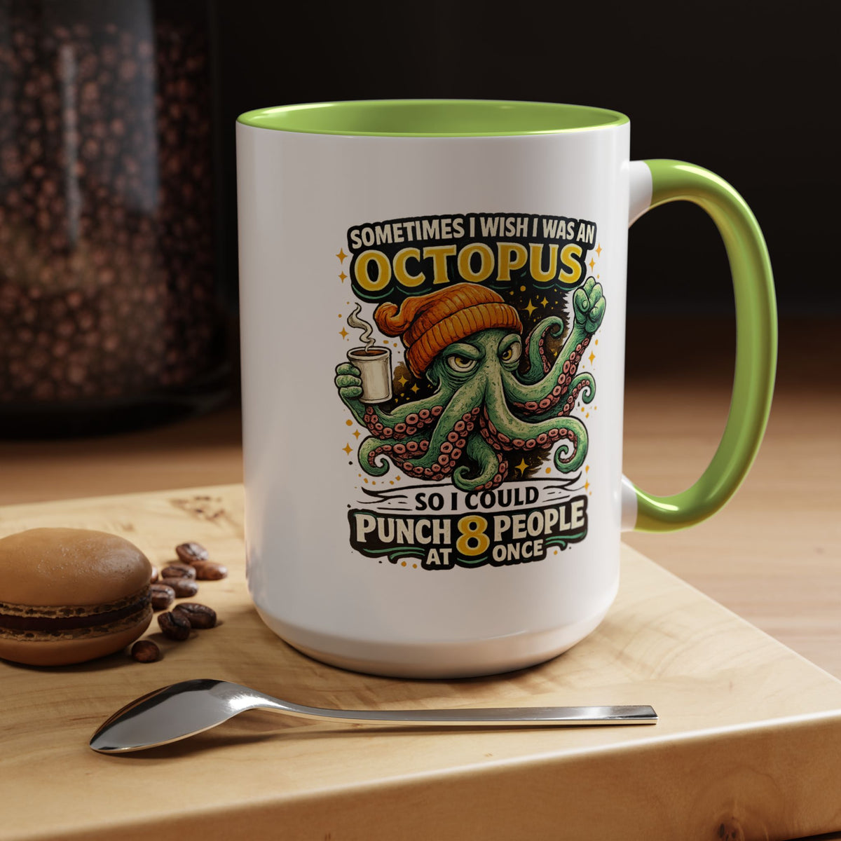 Funny Octopus Coffee Mug, Sometimes I Wish I Was an Octopus Mug, Sarcastic Office Humor Cup, Coworker Gift, Funny Boss Gift, Coffee Lover