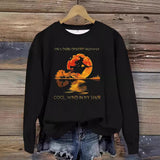 Printed pullover sweatshirt sweatshirt