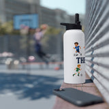 Personalized Soccer Kids Water Bottle, Custom Name Sports Water Bottle for Boys, Soccer Player Water Bottle, Back to School Gift