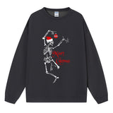 Christmas Women's Hoodie Skull Christmas Hat