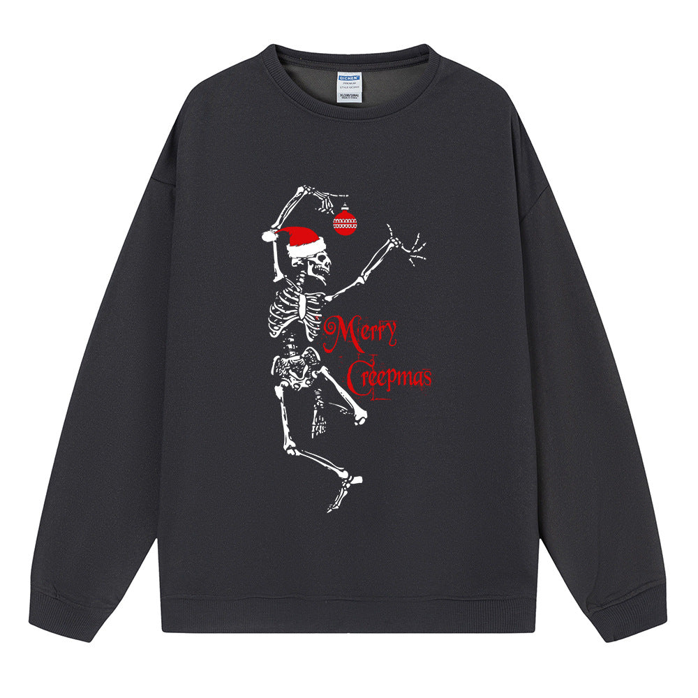 Christmas Women's Hoodie Skull Christmas Hat