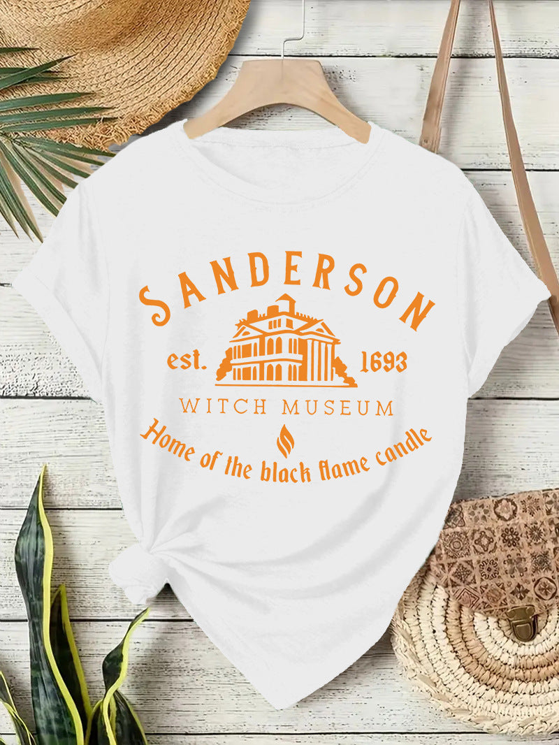 Short sleeved women's t-shirt Halloween