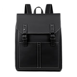 men's backpack PU leather computer backpack large capacity