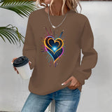 Loose velvet sweatshirt