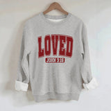 Loose velvet sweatshirt