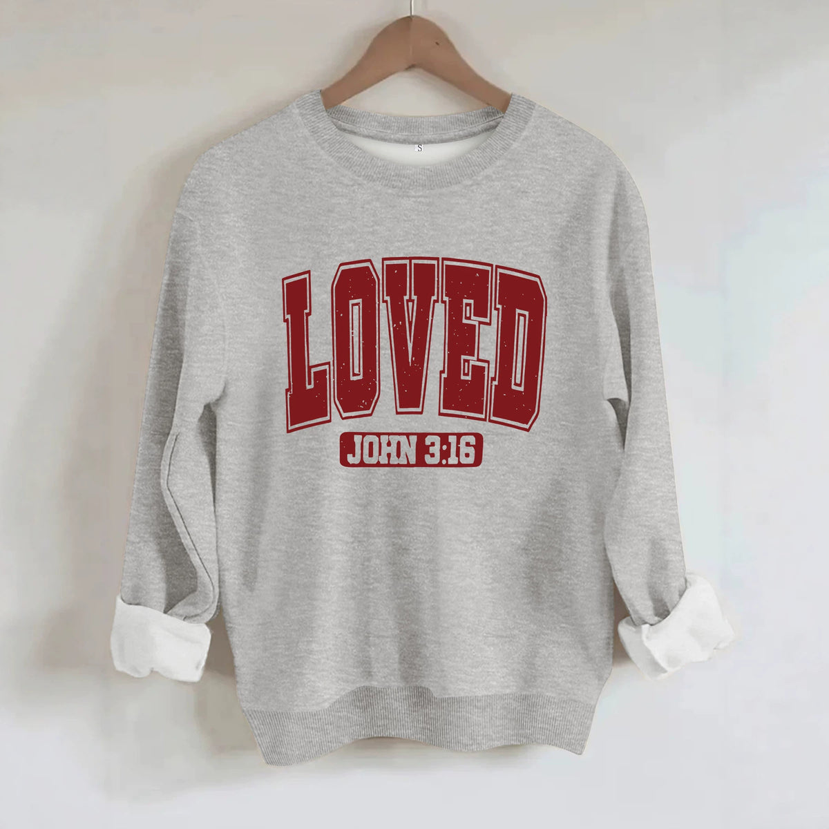 Loose velvet sweatshirt