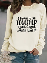 TOGETHEK printed pullover sweatshirt sweatshirt