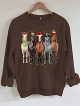 Sweatshirt Christmas pattern print
