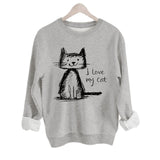 Round neck fleece hoodie