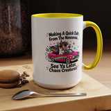 Funny Unicorn Coffee Mug, Making My Quiet Exit From The Nonsense Mug, Sarcastic Unicorn Gift, Chaos Creature Coffee Cup, Funny Coworker Mug