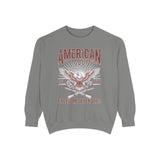 American Veteran Heritage Sweatshirt, Freedom Defenders Crewneck, Patriotic Eagle Gift, Veterans Day or Military Retirement Pullover