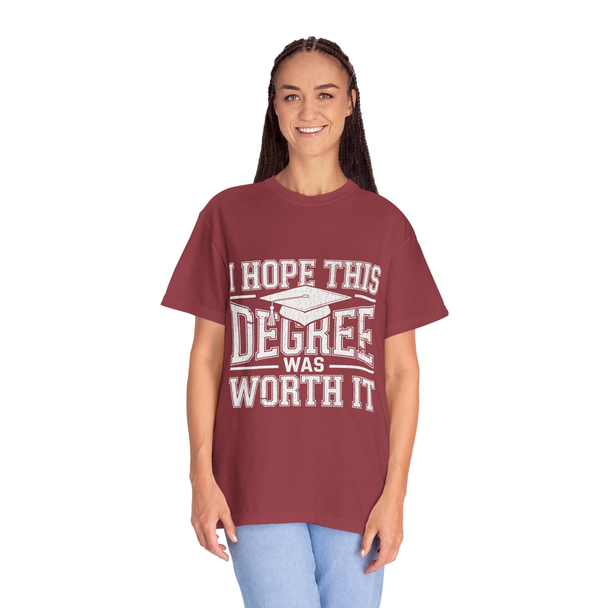 I Hope This Degree Was Worth It T-Shirt, Funny Graduation Graphic Tee, College Graduate Gift, Senior Class Shirt, Commencement Outfit