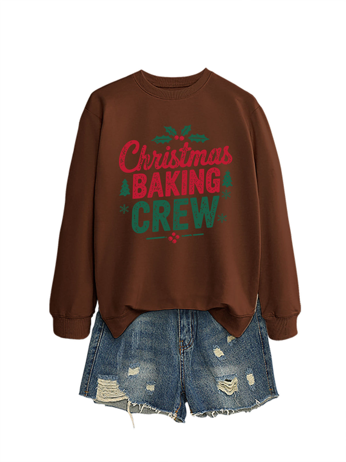 Ladies' Christmas baking crew sweatshirt