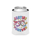 Besties Forever Can Cooler, Colorful Friendship Drink Sleeve, Cute Best Friend Gift, BFF Birthday Present for Besties and Friends
