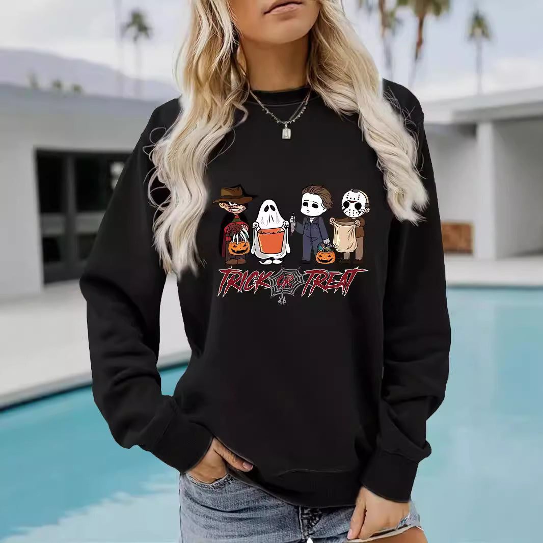 Printed pullover sweatshirt sweatshirt