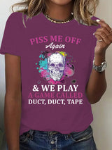 Short sleeved women's t-shirt skeleton Halloween