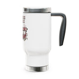 Hot Mess Express Travel Mug with Handle, Floral Coffee Cup, Funny Gift for Busy Moms, Besties, Work Friends and Chaos Coordinators